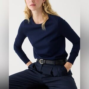 J. Crew | Halle Crewneck in Navy (100% Merino Wool!)